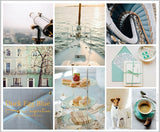 Duck Egg Blue Montage Mood Board Collection