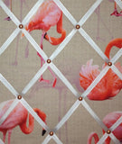 pink flamingoes interior mood board