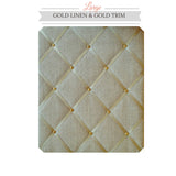 Gold Linen & Gold Notice Board Large