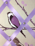 notice board birds memo message fabric