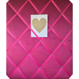 Fuchsia Pink Velvet Memo Board, Message Board, Notice Board, Large