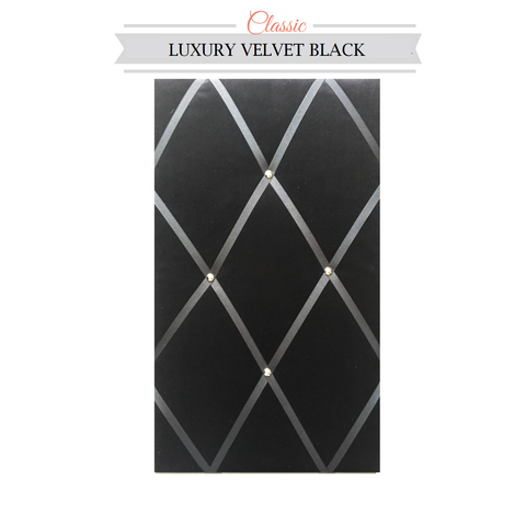 Black Velvet Fabric Memo, Message, Bulletin Board