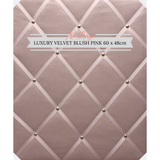 Extra Large Blush Pink Velvet Memo Message Bulletin Notice Board Pinboard
