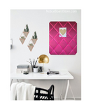 Fuchsia Pink Velvet Memo Board, Message Board, Notice Board, Large