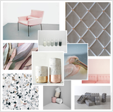 Scandi Grey Linen & Copper Pink Interior Decorating Colour Ideas