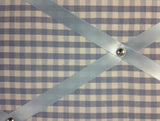 Blue Gingham Notice Board - The Notice Board Store
 - 2
