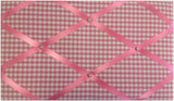 Pink Gingham Notice Board - The Notice Board Store
 - 1